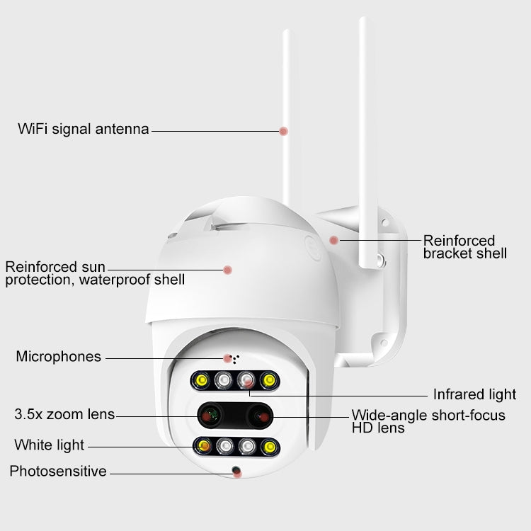 QX48 Pixels 1080P HD Wireless IP Camera, Support Motion Detection & Infrared Night Vision & TF Card, QX48 QX48 Pixels 1080P HD Wireless IP Camera, Support Motion Detection & Infrared Night Vision & TF Card, QX48
